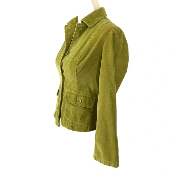 Talbots Avocado green corduroy blazer Size 2P - Picture 4 of 9
